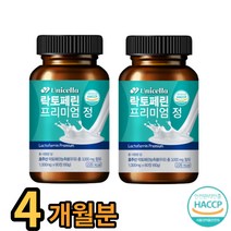 유니셀라 락토페린 프리미엄정 3000mg 고함량, 2통 120정, 2개, 120정