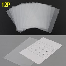 마케팅분석 ㄴ형 투명클리어파일 소량서류보관 투명홀더 L자화일 투명홀더A4