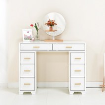 힘찬리빙 데이지 1000 콘솔 입식 4단 수납 원룸 화장대 서랍 장, 데이지 1000 화장대, 화이트