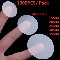 1000 개/갑 라운드 PVC 스티커 방수 투명한 웨딩 봉투 패키지 투명 씰링 레이블, 25MM 1000PCS
