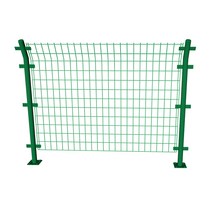 철망 휀스 경계망 도로 바리게이트 메쉬 펜스 주차장, 높이1.8m 두께3.5mm 길이3m+기둥, 1개
