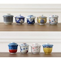 일본그릇 일본식 자왕무시 세트 계란찜 자완무시 일본가정식 그릇 차왕무시, 하루야