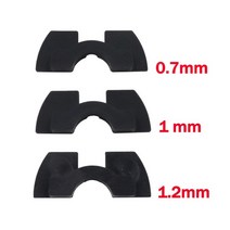 전기 전동 스쿠터 xiaomi mijia m365 프론트 포크 방진 패드 용 3pcs 고무 댐핑 패드 수정 댐핑 쿠션 액세서리, 1-검은색