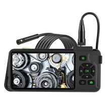 누수탐지기 하수도 내시경 탐지기 누수 듀얼 렌즈 카메라 5.0mm 1080p 4.5 ips 화면 디지털 비디오 범위 파이프 자동차 검사, 없음