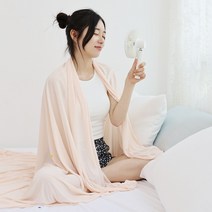 온담 접촉 냉감 이불 단품, 핑크