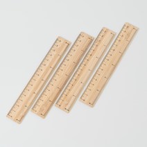 친환경 대나무자 직자 방안자 나무자 15cm, 1개