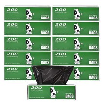 배변 봉투 강아지배변봉투 The Original Poop Bags® 강아지 벌크 롤 반려동물 리필 쓰레기, Gray_1 Count (Pack of 2000)