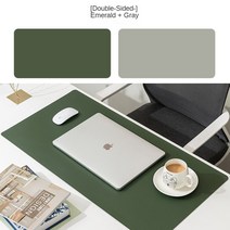 발열마우스패드 온열매트 키보드 장패드 책상 온열 매트 데스크양면 휴대용 대형 마우스 패드, 04 Emerald Gray_01 80x50cm