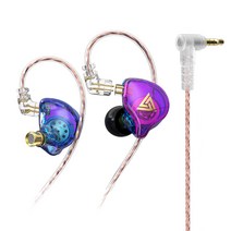 AK6 PLUS 이어 버드 유선 2Pin Bass Cellphone Earphone 휴대용 핸즈프리 피트니스 스포츠 헤드셋 블랙 (마이크 포함), 마이크 없이 다채로운