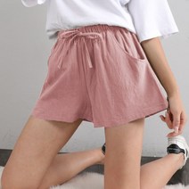 데코라멘 다나 여름 면 여성반바지 트레이닝팬츠 원마일웨어 홈웨어 숏팬츠