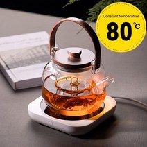 머그워머 컵워머 티워머 보온머그컵 레트로 커피 with timer high quality coffee mug warmer plate for cocoa tea water milk, eu 플러그 라운드 화이트