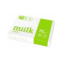 한국제지 밀크 그린 75g, 500매, 01 A4