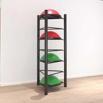 하프짐볼 거치대 보관랙 선반 정리대 밸런스볼 보관대, 화이트 6겹, 화이트 6겹