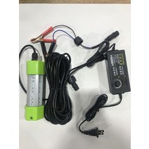 집어등 12V 수중 미끼 램프 100W 볼락 갈치 오징어 야간 바다 낚시, 12V 또는 220V 범용 100W 옐로우 7m 라인