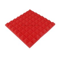 방음판 흡음 보드 방음재 흡음재 스튜디오 어쿠스틱 방음 폼 피라미드 사운드 흡수 처리 패널 타일 보호 스폰지 미터 드런 룸 개, 레드