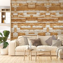 책상 시트지 데코시트 50cmX2.5m_신발장 붙박이장 흰색 무광 책상 침대 가구 접착 리폼 붙이기 필름지 벽지, 벽돌 캐러멜