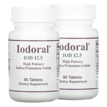 옵티목스 아이오도랄 IOD 12.5 타블렛, 90정, 2개