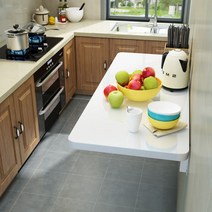주방 접이식 보조 테이블 식탁 주방 선반 KH700, 흰색60*40CM