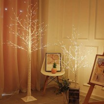 미스모네 브리치 자작나무 LED 무드등 5사이즈, 화이트