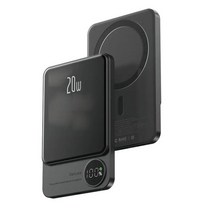 Unbranded 10000mAh 20W PD 자기 전원 은행 무선 고속 충전기 미니 외부, Dark Grey