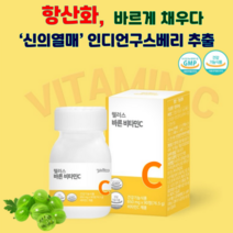 웰러스 바른 비타민C 항산화 인디언구스베리 천연 자연유래 비타민 비타민추천 종합비타민, 4개, 360정