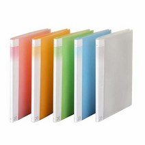 문화 F529-7 PP 반투명 클리어 화일 20P 파일홀더 화일홀더 반투, 종류:하늘(2972)