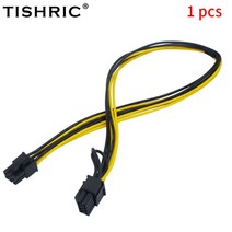 Cable -50cm 6 핀 pci-e-8 + 2 PCI-e GPU 전원 케이블 그래픽 카드 마이닝 HP 서버 브레이크 아웃 보드 1-1, 01 1개