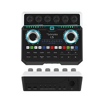 DJ 믹서 및 라이브 사운드 카드가 있는 USB 디지털 오디오 인터페이스 노래방 자동 튜닝 XLR 팬텀 파워 기타 라이브 스트리밍 PC 녹음 게임용 휴대용 팟캐스트 스튜디오 장비(, L5