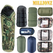 밀리터리 침낭 13종 모음 미군 오리지날 군용 오리털 거위털 화섬솜 고어텍스 사계절 동계 하계 용 캠핑 BY, 01-후드 일체형 침낭, 1개
