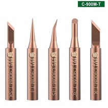 5 in 1 납땜 인두 팁 용접 노즐 산소가없는 구리 무연 솔더 비 스틱 주석 팁 DIY 도구 세트 뿔 플라스틱, C900M-T