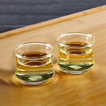 꽃차 잎차 손님 내열유리찻잔 50ml 6개 홈카페 티잔
