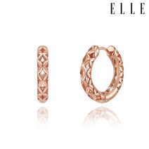 [엘르주얼리] 14K 매쉬 볼륨 원터치 귀걸이 (gold pin) ELGPEE441