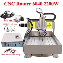 CNC조각기 MACH3 USB CNC 6040 라우터 싱크 옵션 금속 강철 3D 밀링 조각 기계 4 축 2200w 물 냉각 절단기, 03 add Water Tank
