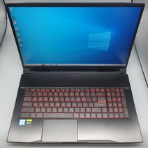MSI 게이밍 17인치 GF 고사양 그래픽 포토샵 게임 싼 중고 노트북, GF75 9SCXR, WIN10 Home, 16GB, 128GB, 코어i5, 블랙