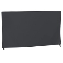 Kuzy 75인치 실내 TV 커버 - 평면 스크린용 LCD TV 액정보호필름 - 평면 스크린 TV용 내부 TV 먼지 커버 깨끗한 장식 조명 움직이는 원단 커버 사이즈 180.3 x, Black_55-inch