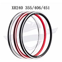 자전거림 휠셋 Kinlin xr240 1820 인치 355 406 451 bmx 초경량 알루미늄 접이식 162024 홀, 406 블랙 16시간
