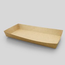 장원패키지 J-04 KP 크라프트 종이트레이 [100ea 1000ea], 100ea