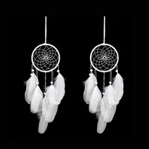 버디브로 시그니쳐 홈 인테리어 드림캐쳐 2개, 화이트