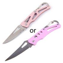 휴대용 스테인레스 스틸 모양 나이프 캠핑 야외 생존 용품 도구 접이식 포켓 미니, 1P