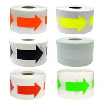 방향 표시 화살표 스티커 테이프 학교 사무실 공장 배관 소방, 1109.오렌지화살표500