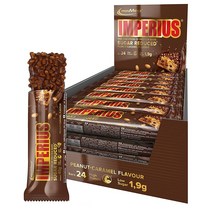 아이언맥스 프로틴바 45g 24개입 피넛 캬라멜 IronMaxx Imperius Sugar Reduced Protein Bar Box, 1