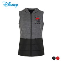 [디즈니골프] 여성 니트 패딩 집업 베스트 DJ3LWV001