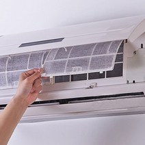 벽걸이에어컨셀프청소 벽걸이 에어컨 610pc 절단 가능한 먼지 방지 에어컨 필터 종이 그물 청소 정화 에어컨 부품 공기 청정기 먼지 필터, 10개