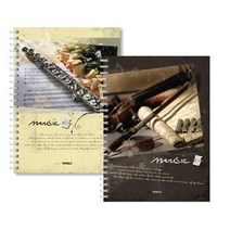 양지 음악 노트 대 4호/5선 12줄/스프링 노트/준비물