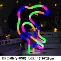 카페 조명 야외 실내 캠핑 네온 사인 벽 장식 야간 번개 파인애플 나무 테이블 램프, bird multi