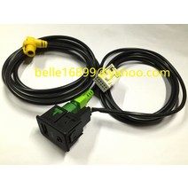 무료 포스트 205 USB + AUX w스위치 플러그 오디오 케이블 폭스 바겐 티구안 RCD50 RCD300 6RD 035 249, 한개옵션0