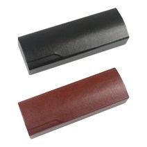 멜라크메 안경 선글라스 가죽 케이스 보관함 2개 블랙+브라운