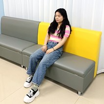 휴게실 등받이 소파 한의원 피부과 치과 요양원 중역, 140x55x85cm(수납형)