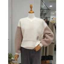 써스데이아일랜드 부클 컬러 믹스 스웻셔츠 T218MST231(1271045)