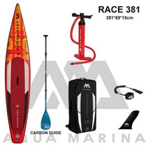 서핑 가볼만한곳 카약 AQUA MARINA RACE 2021 팽창식 서핑 보드 스탠드업 패들 빠른 레이싱 워터 381x66x, 05 SET E